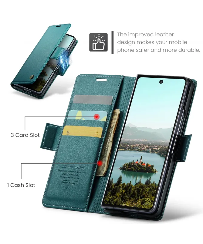 Étui Samsung Galaxy Z Fold 7 Effet Cuir RFID | CASEME