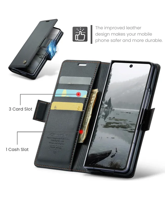 Étui Samsung Galaxy Z Fold 7 Effet Cuir RFID | CASEME
