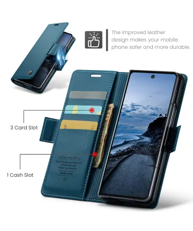 Étui Samsung Galaxy Z Fold 7 Effet Cuir RFID | CASEME