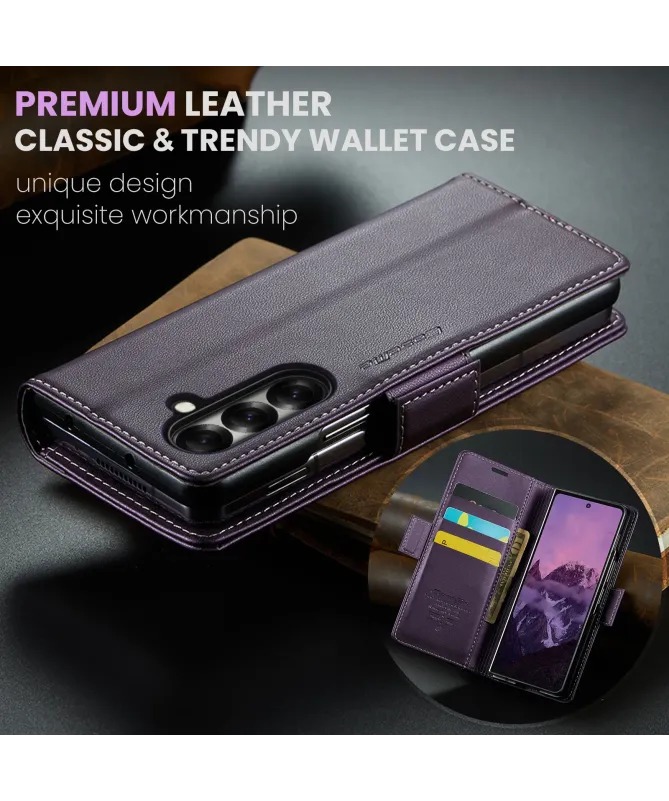Étui Samsung Galaxy Z Fold 7 Effet Cuir RFID | CASEME
