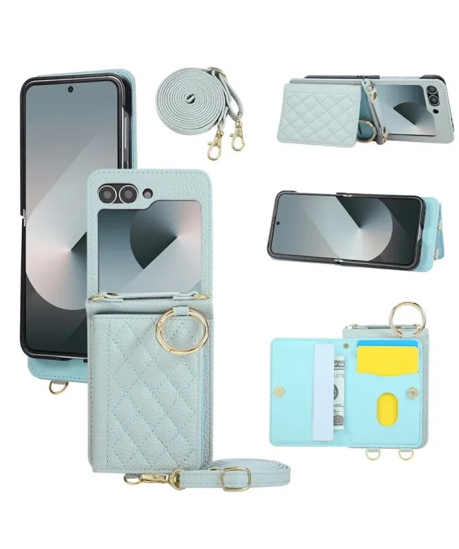 Coque Samsung Galaxy Z Flip 7 FE / Z Flip 6 Bandoulière Matelassée | P