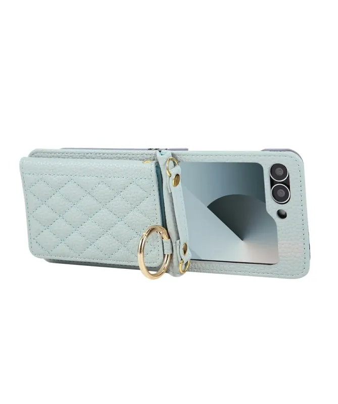 Coque Samsung Galaxy Z Flip 7 FE / Z Flip 6 Bandoulière Matelassée | P