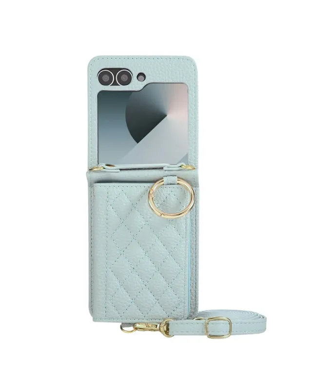 Coque Samsung Galaxy Z Flip 7 FE / Z Flip 6 Bandoulière Matelassée | P