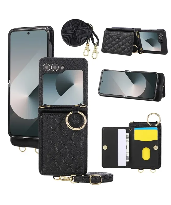 Coque Samsung Galaxy Z Flip 7 FE / Z Flip 6 Bandoulière Matelassée | P