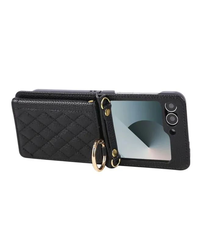 Coque Samsung Galaxy Z Flip 7 FE / Z Flip 6 Bandoulière Matelassée | P