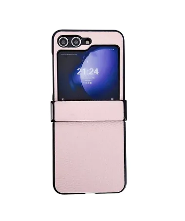 Coque Samsung Galaxy Z Flip 7 FE / Z Flip 6 Effet Cuir Grainé