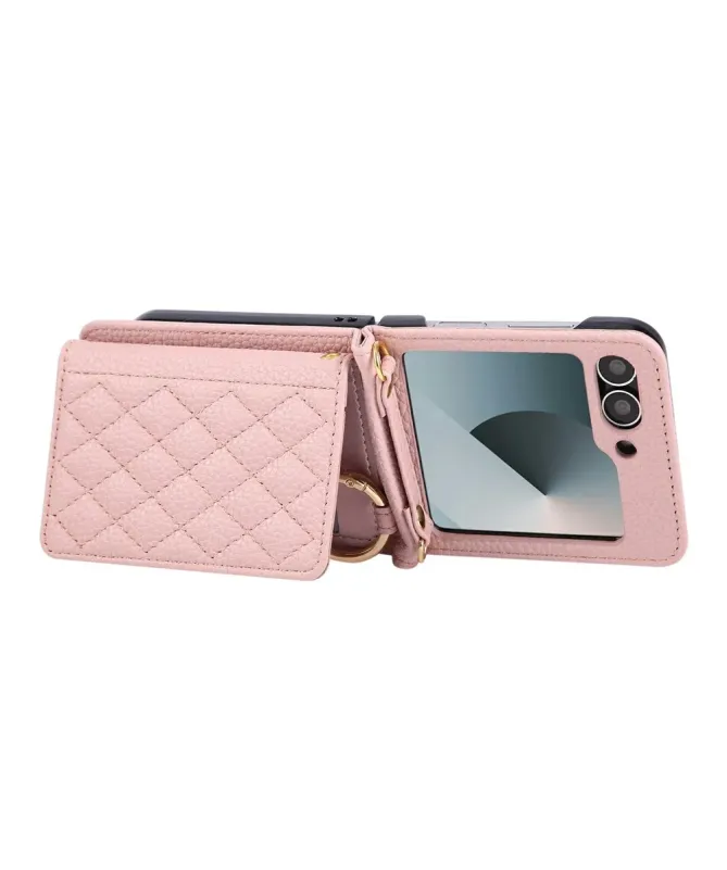 Coque Samsung Galaxy Z Flip 7 FE / Z Flip 6 Bandoulière Matelassée | P