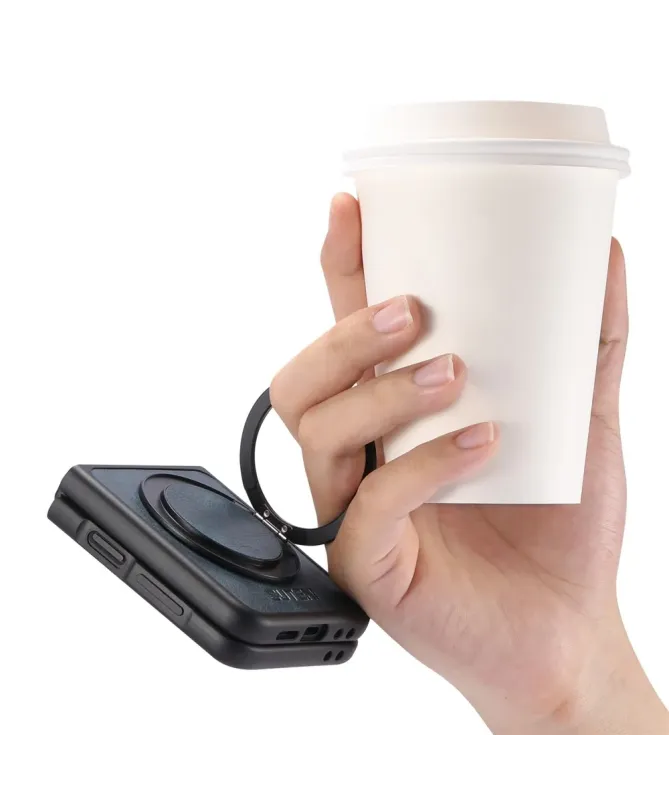 Coque Samsung Galaxy Z Flip 7 FE / Z Flip 6 Effet Cuir Ciré avec Annea