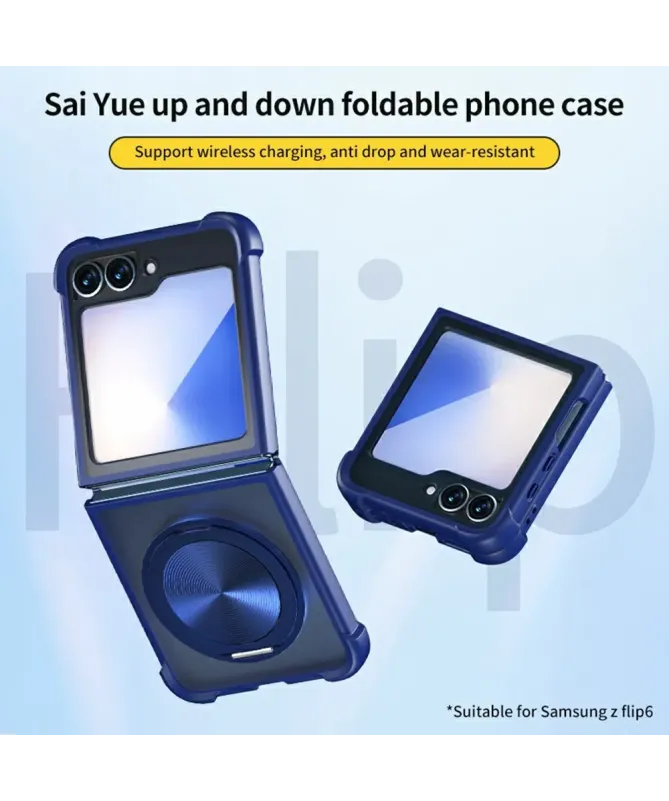 Coque Samsung Galaxy Z Flip 7 FE / Z Flip 6 / 5 Renforcée avec Anneau 