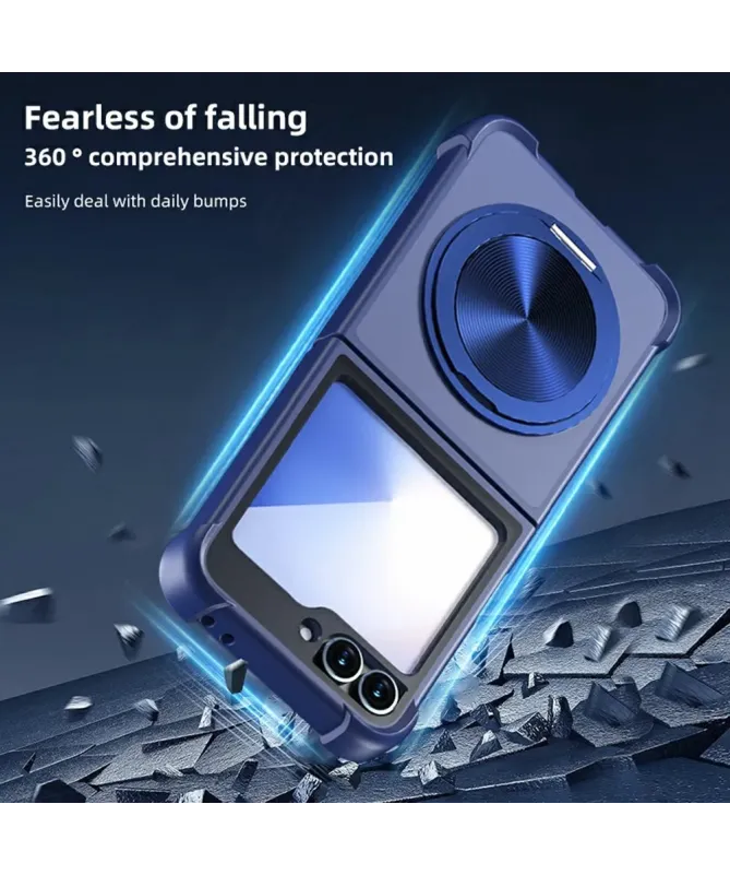 Coque Samsung Galaxy Z Flip 7 FE / Z Flip 6 / 5 Renforcée avec Anneau 