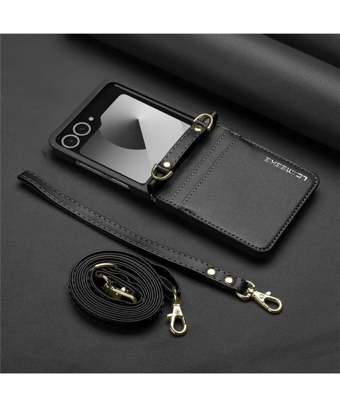 Coque Portefeuille Samsung Galaxy Z Flip 7 avec Bandoulière | NOMADE