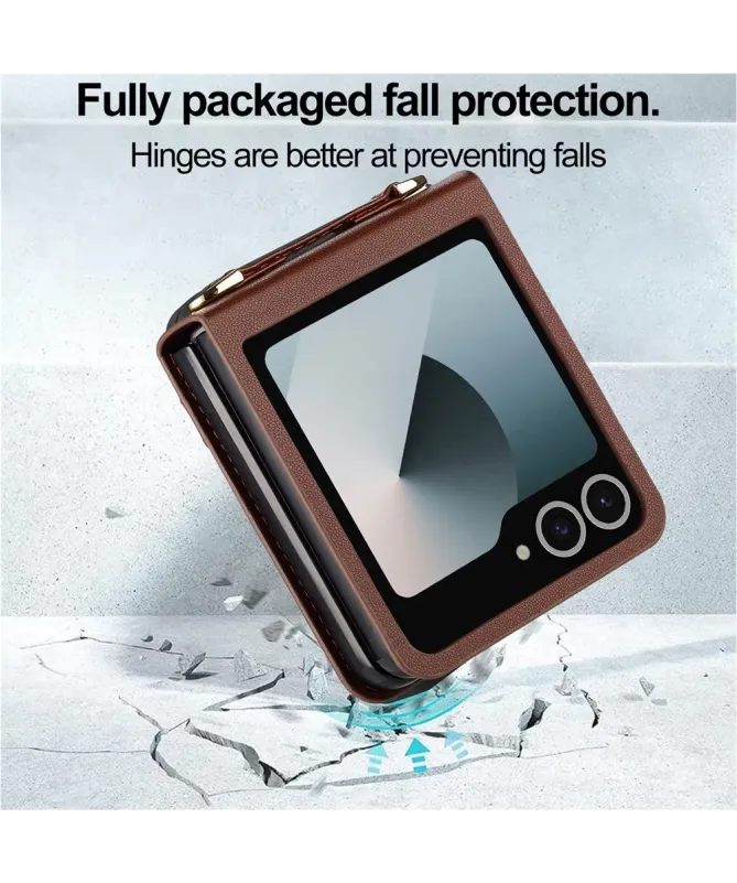 Coque Portefeuille Samsung Galaxy Z Flip 7 avec Bandoulière | NOMADE