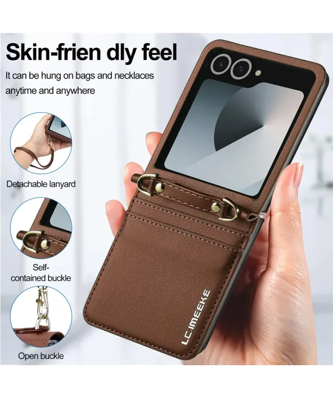 Coque Portefeuille Samsung Galaxy Z Flip 7 avec Bandoulière | NOMADE