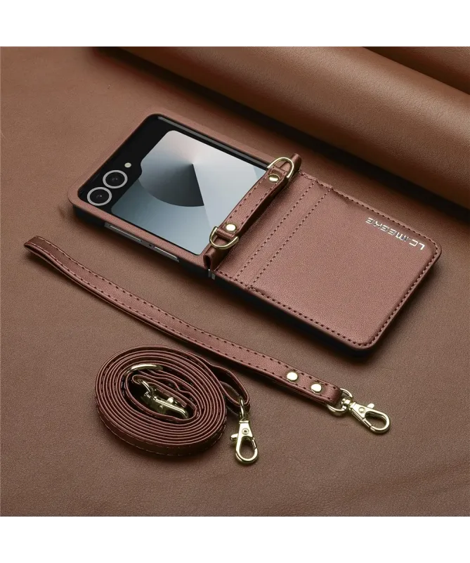 Coque Portefeuille Samsung Galaxy Z Flip 7 avec Bandoulière | NOMADE