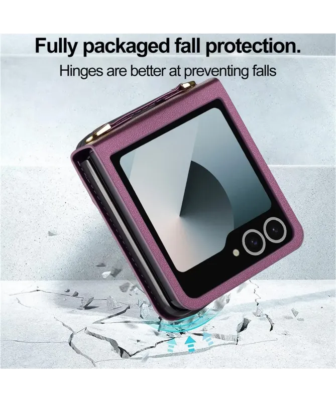 Coque Portefeuille Samsung Galaxy Z Flip 7 avec Bandoulière | NOMADE