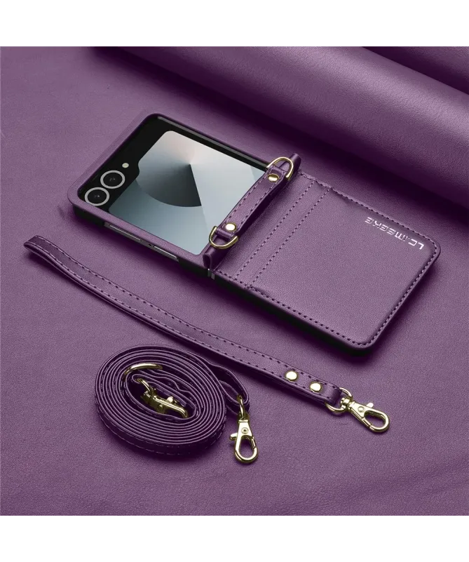 Coque Portefeuille Samsung Galaxy Z Flip 7 avec Bandoulière | NOMADE
