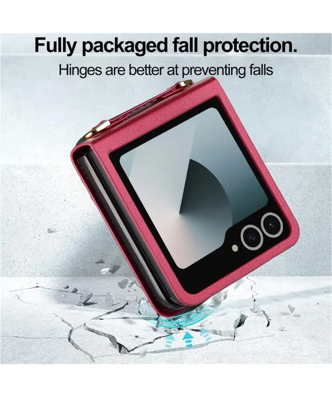 Coque Portefeuille Samsung Galaxy Z Flip 7 avec Bandoulière | NOMADE