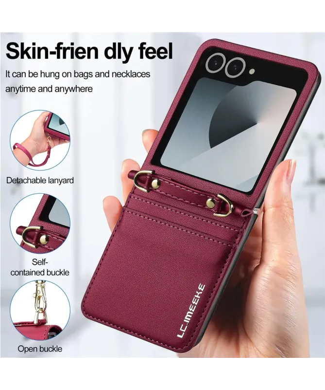 Coque Portefeuille Samsung Galaxy Z Flip 7 avec Bandoulière | NOMADE
