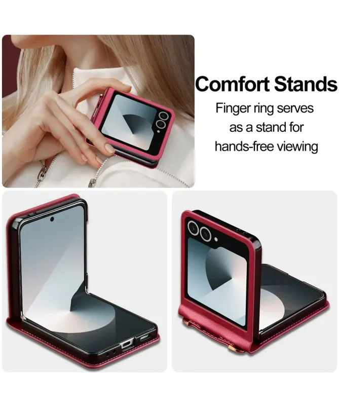 Coque Portefeuille Samsung Galaxy Z Flip 7 avec Bandoulière | NOMADE