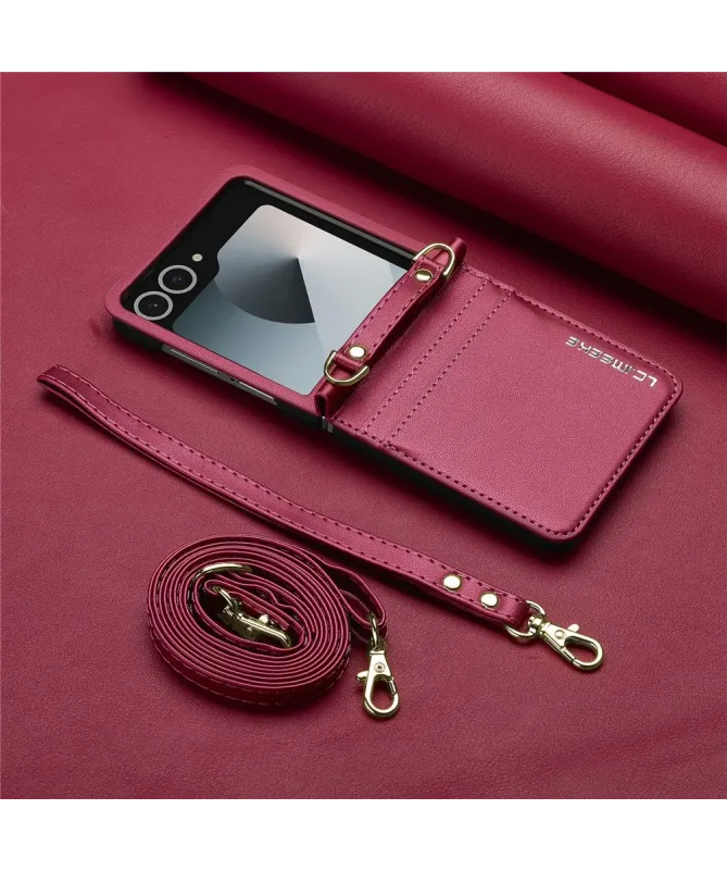Coque Portefeuille Samsung Galaxy Z Flip 7 avec Bandoulière | NOMADE