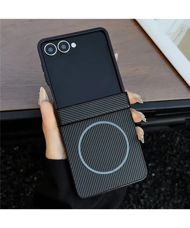 Coque Samsung Galaxy Z Flip 7 Fibre de Carbone Magnétique | STEALTH
