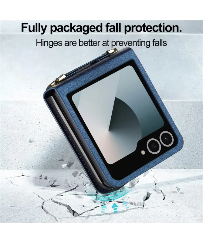 Coque Portefeuille Samsung Galaxy Z Flip 7 avec Bandoulière | NOMADE