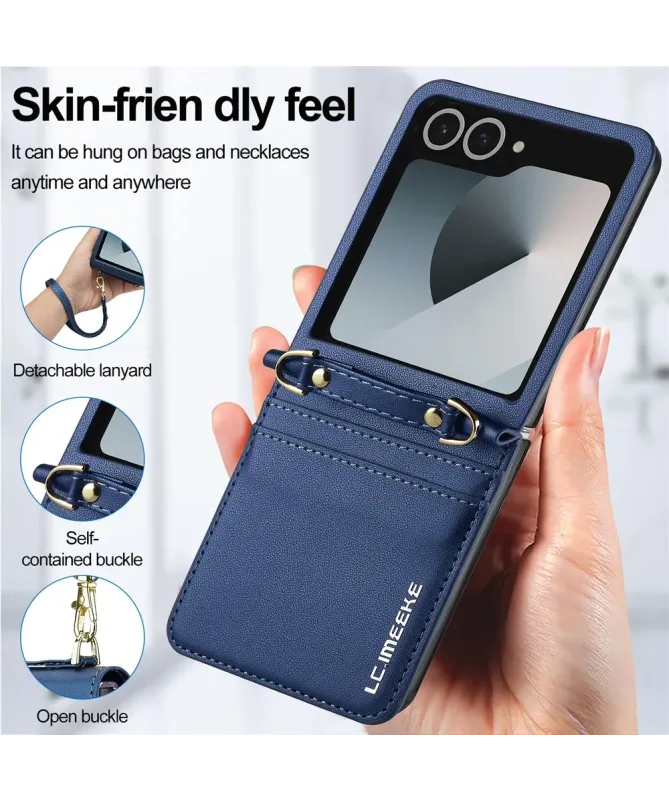 Coque Portefeuille Samsung Galaxy Z Flip 7 avec Bandoulière | NOMADE