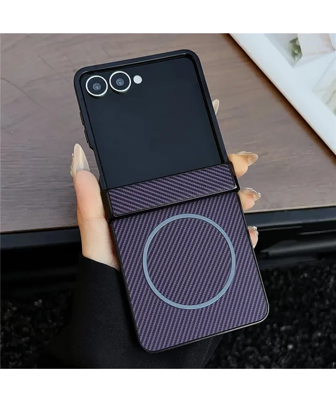 Coque Samsung Galaxy Z Flip 7 Fibre de Carbone Magnétique | STEALTH
