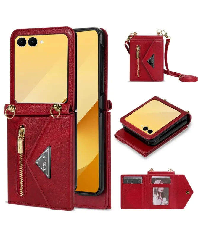 Coque Samsung Galaxy Z Flip 7 N.BEKUS avec Bandoulière