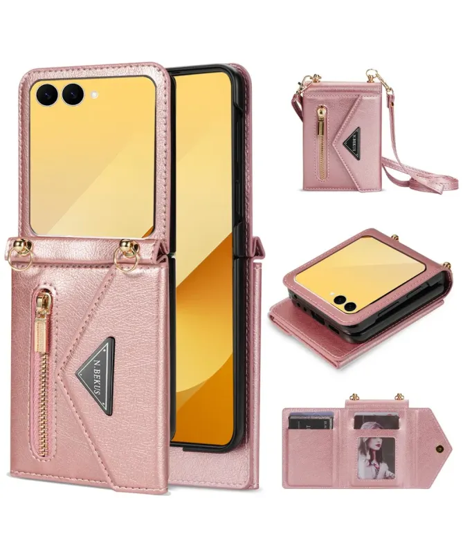 Coque Samsung Galaxy Z Flip 7 N.BEKUS avec Bandoulière