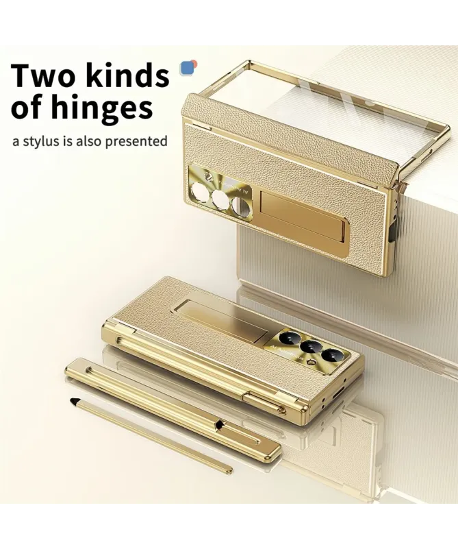 Coque Samsung Galaxy Z Fold 7 avec Support, Stylet et Double Charnière