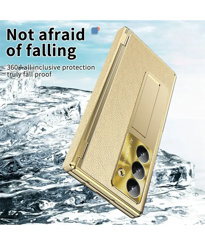 Coque Samsung Galaxy Z Fold 7 avec Support, Stylet et Double Charnière