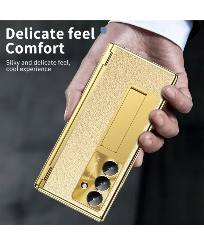 Coque Samsung Galaxy Z Fold 7 avec Support, Stylet et Double Charnière