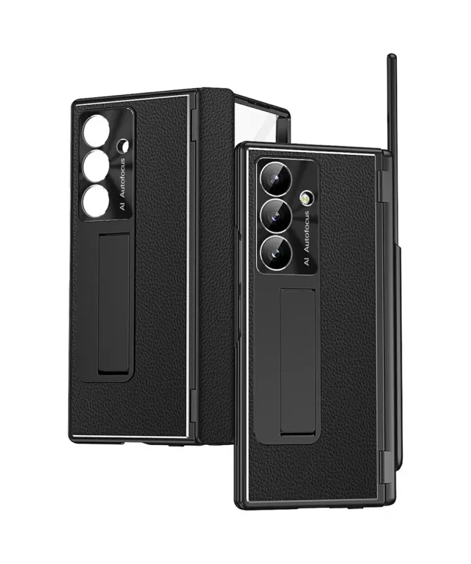 Coque Samsung Galaxy Z Fold 7 avec Support, Stylet et Double Charnière