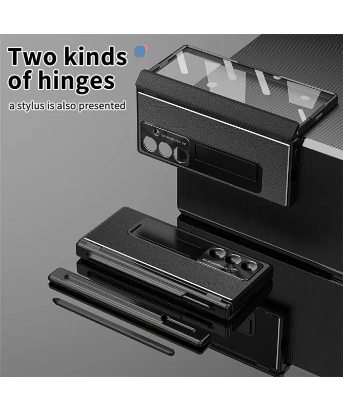 Coque Samsung Galaxy Z Fold 7 avec Support, Stylet et Double Charnière