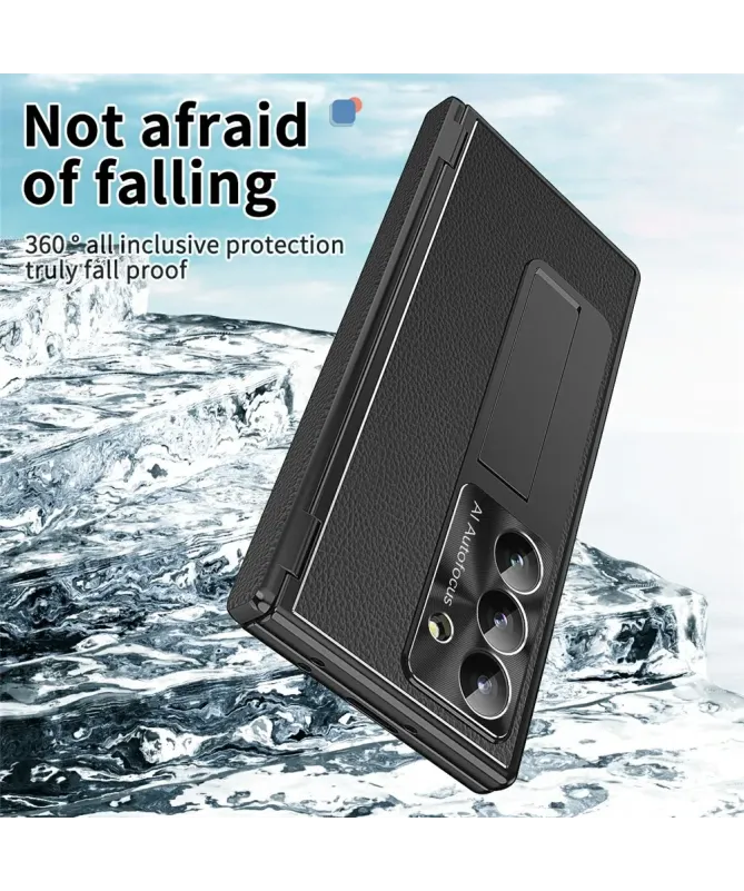 Coque Samsung Galaxy Z Fold 7 avec Support, Stylet et Double Charnière