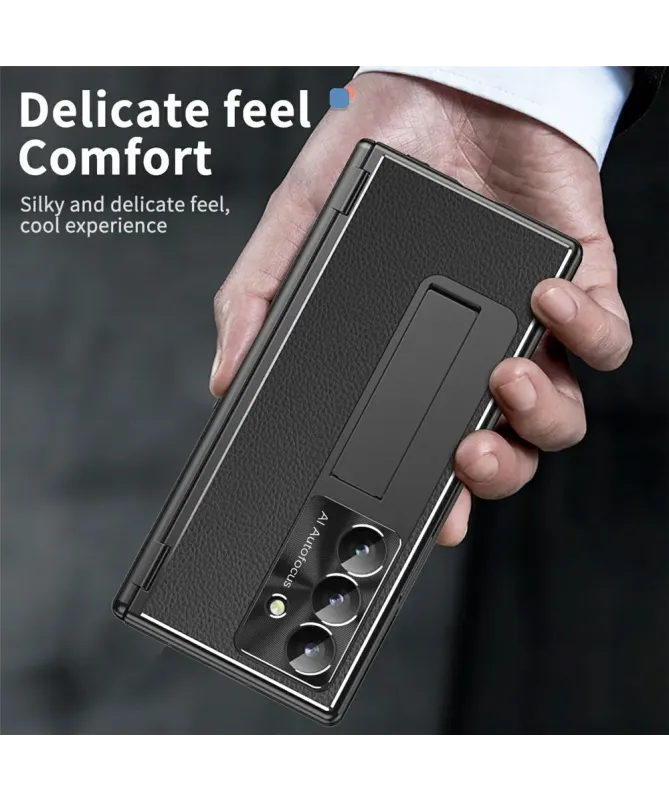 Coque Samsung Galaxy Z Fold 7 avec Support, Stylet et Double Charnière