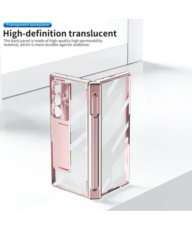 Coque Samsung Galaxy Z Fold 7 Transparente avec Support et Porte-Style