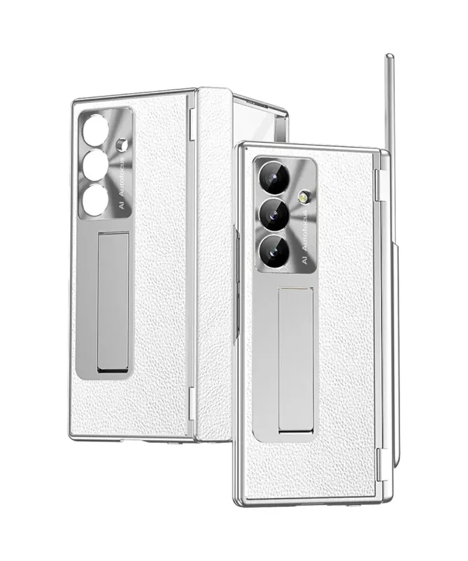 Coque Samsung Galaxy Z Fold 7 avec Support, Stylet et Double Charnière