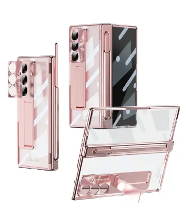 Coque Samsung Galaxy Z Fold 7 Transparente avec Support et Porte-Style