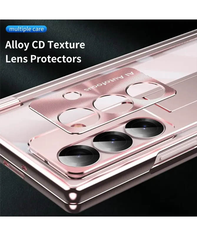 Coque Samsung Galaxy Z Fold 7 Transparente avec Support et Porte-Style