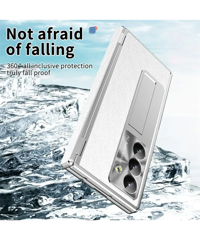 Coque Samsung Galaxy Z Fold 7 avec Support, Stylet et Double Charnière
