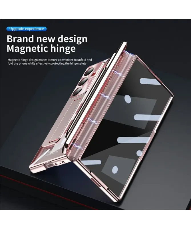 Coque Samsung Galaxy Z Fold 7 Transparente avec Support et Porte-Style