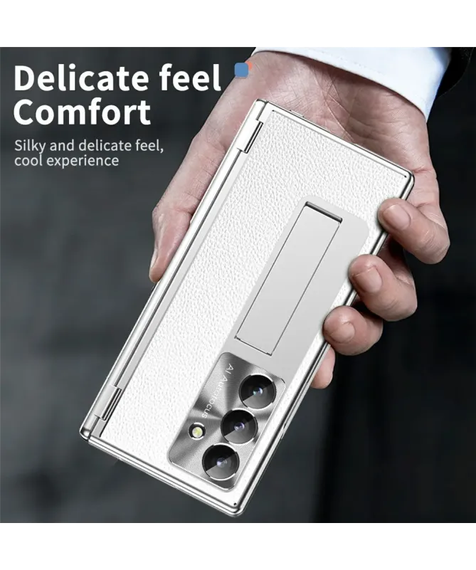 Coque Samsung Galaxy Z Fold 7 avec Support, Stylet et Double Charnière