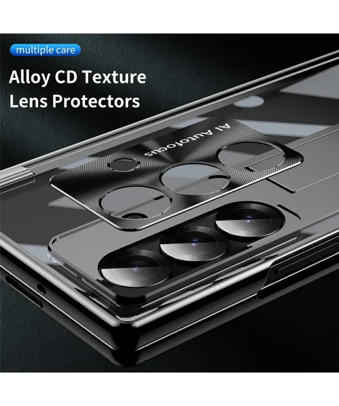 Coque Samsung Galaxy Z Fold 7 Transparente avec Support et Porte-Style