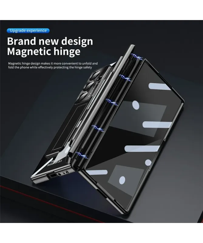 Coque Samsung Galaxy Z Fold 7 Transparente avec Support et Porte-Style