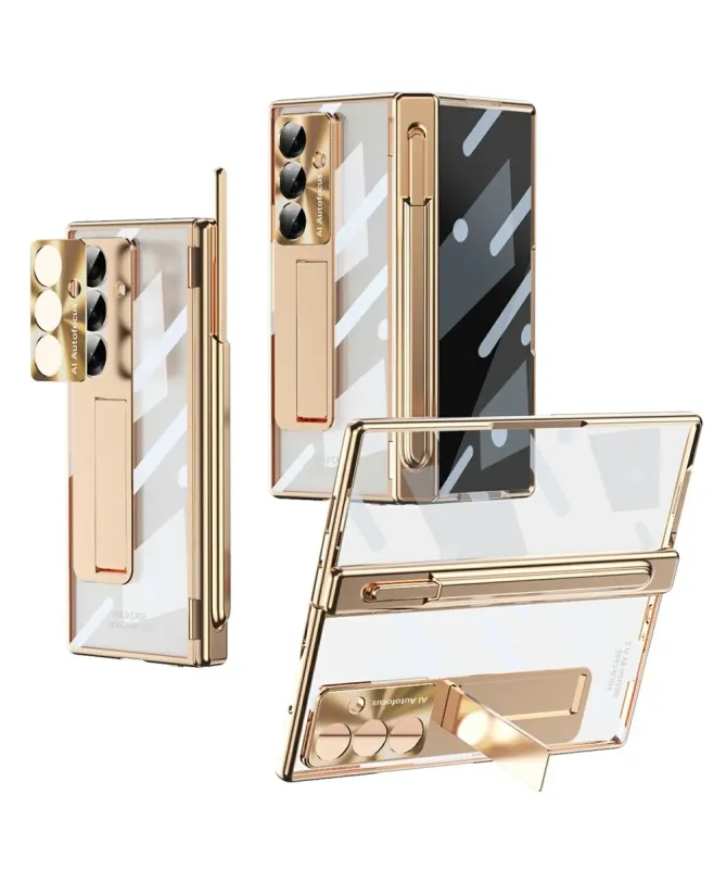Coque Samsung Galaxy Z Fold 7 Transparente avec Support et Porte-Style