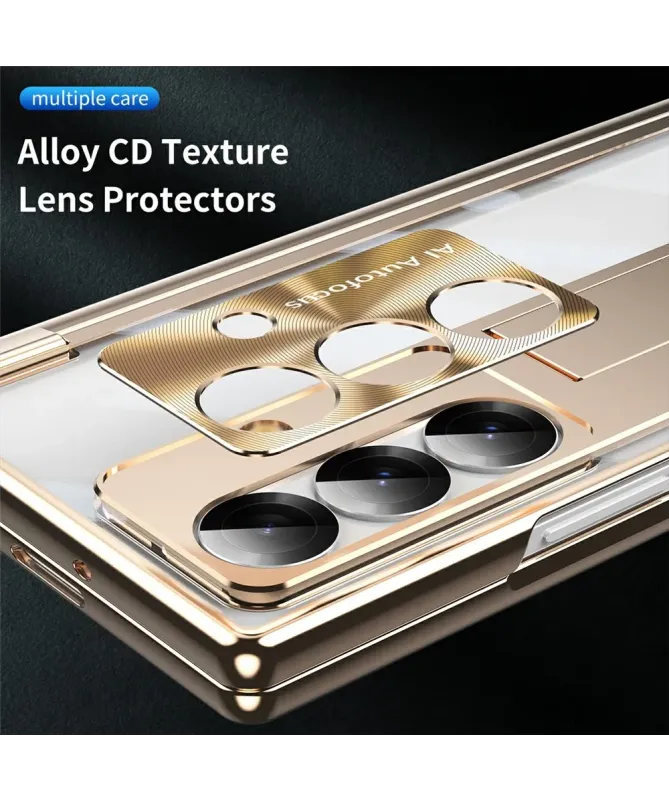 Coque Samsung Galaxy Z Fold 7 Transparente avec Support et Porte-Style