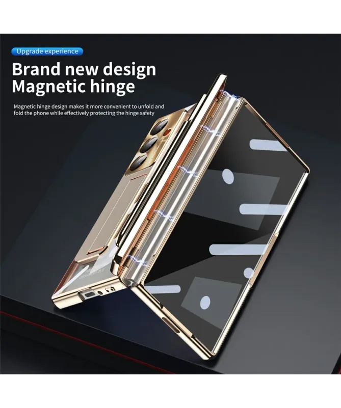 Coque Samsung Galaxy Z Fold 7 Transparente avec Support et Porte-Style