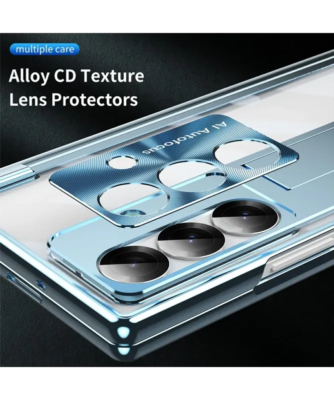 Coque Samsung Galaxy Z Fold 7 Transparente avec Support et Porte-Style